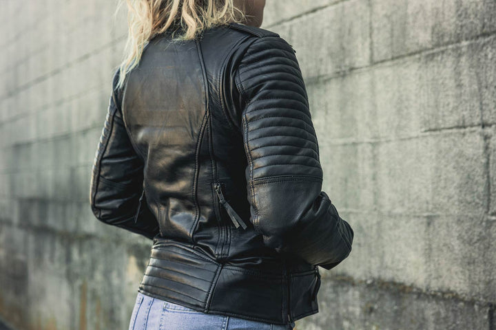 The Biker Cafe Racer Womens Motorcycle Jacket 