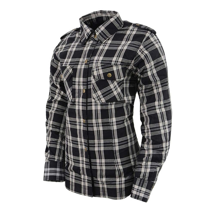 MPL2600 Women Motorcycle flannel jacket | Armored