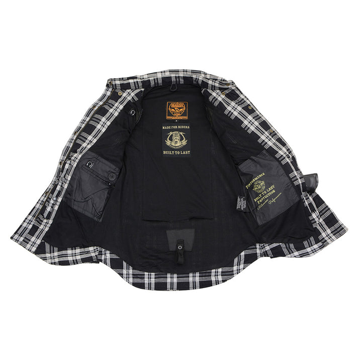 MPL2600 Women Motorcycle flannel jacket | Armored