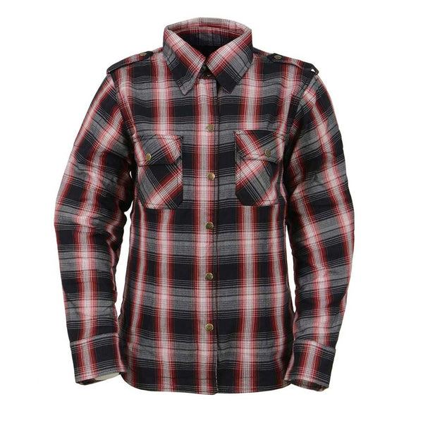 MPL2604 Women Motorcycle flannel jacket | Armored