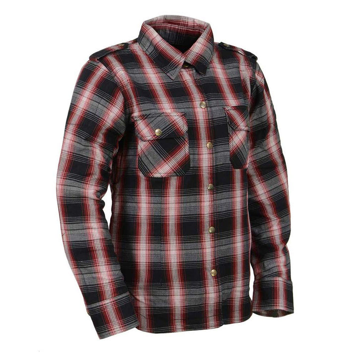 MPL2604 Women Motorcycle flannel jacket | Armored