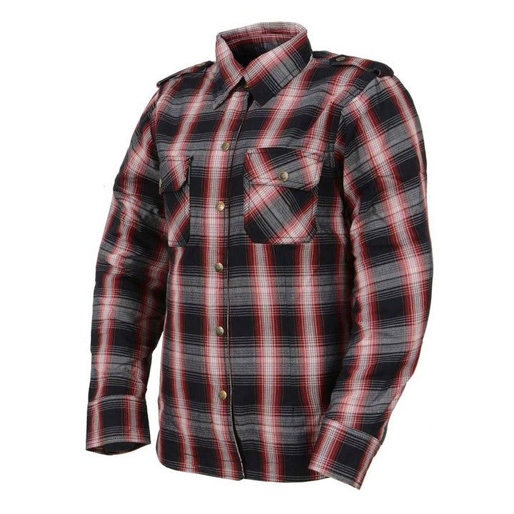 MPL2604 Women Motorcycle flannel jacket | Armored