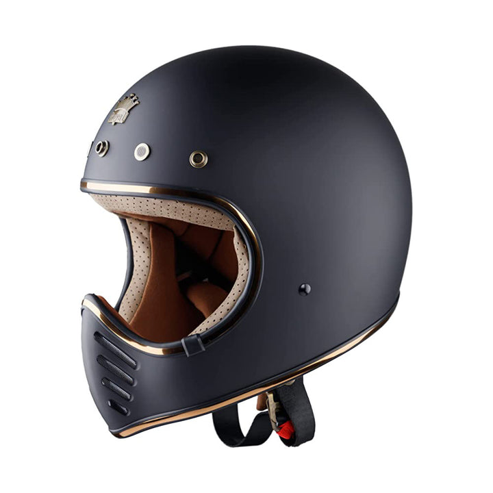 Retro  Full Face Motorcycle Helmet | DOT Approved