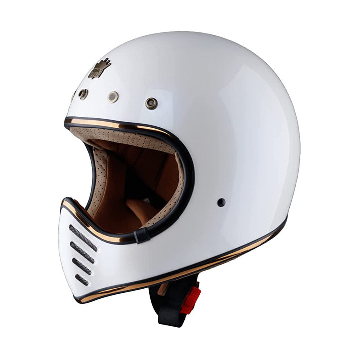 Retro  Full Face Motorcycle Helmet | DOT Approved