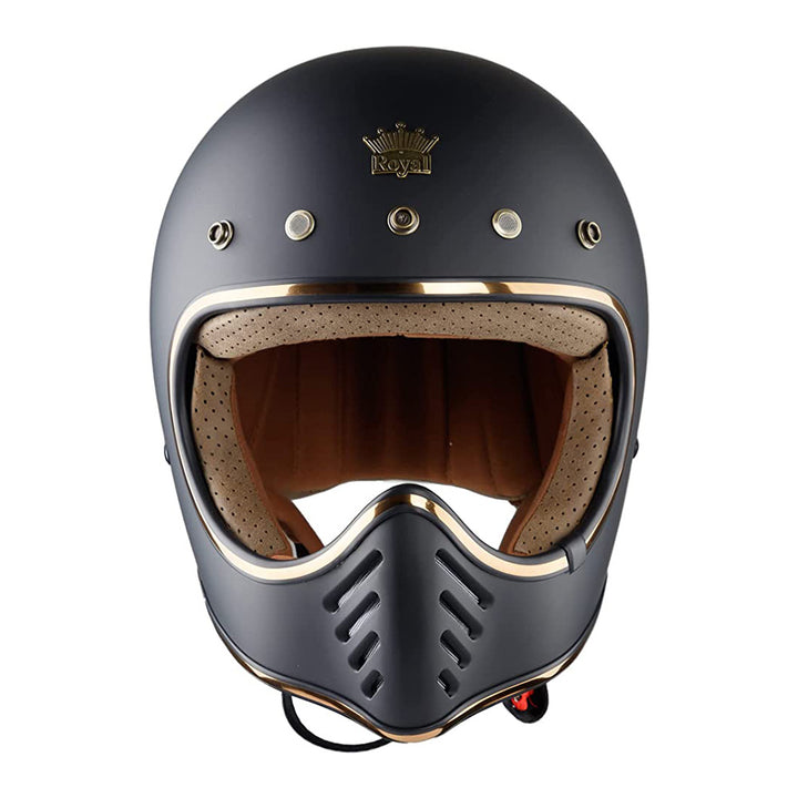 Retro  Full Face Motorcycle Helmet | DOT Approved