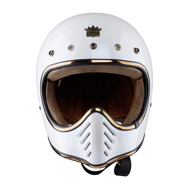 Retro  Full Face Motorcycle Helmet | DOT Approved