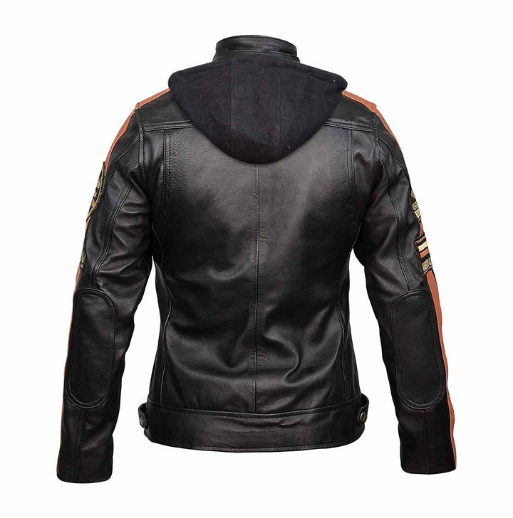 Womens Retro Biker | Armored Motorcycle Hoodie