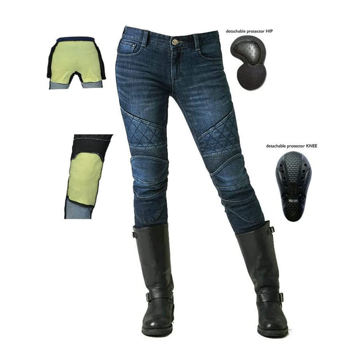 The Vintage - Womens Motorcycle Jeans 