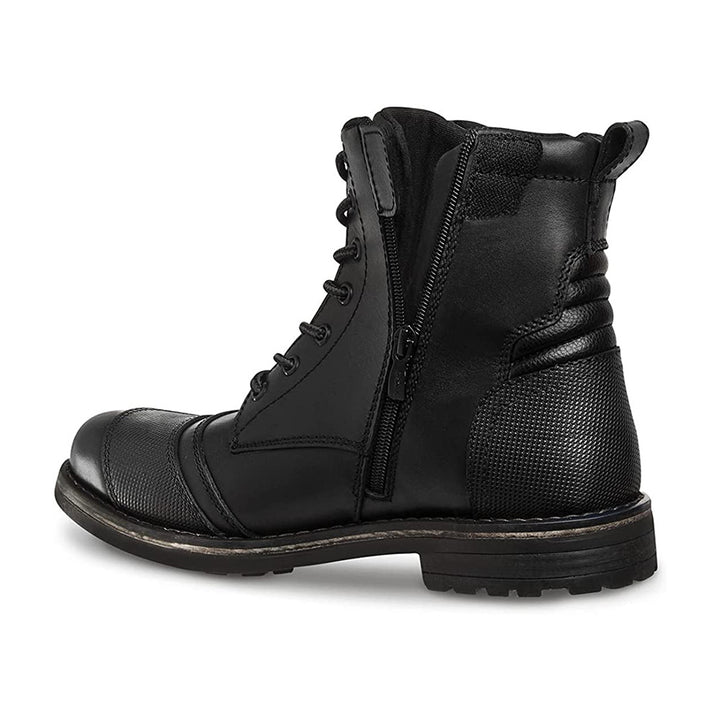 The Classic - Black Motorcycle Boots For Men