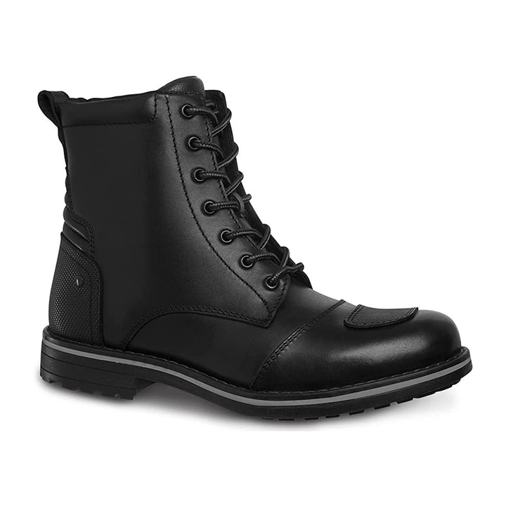 The Classic - Black Motorcycle Boots For Men