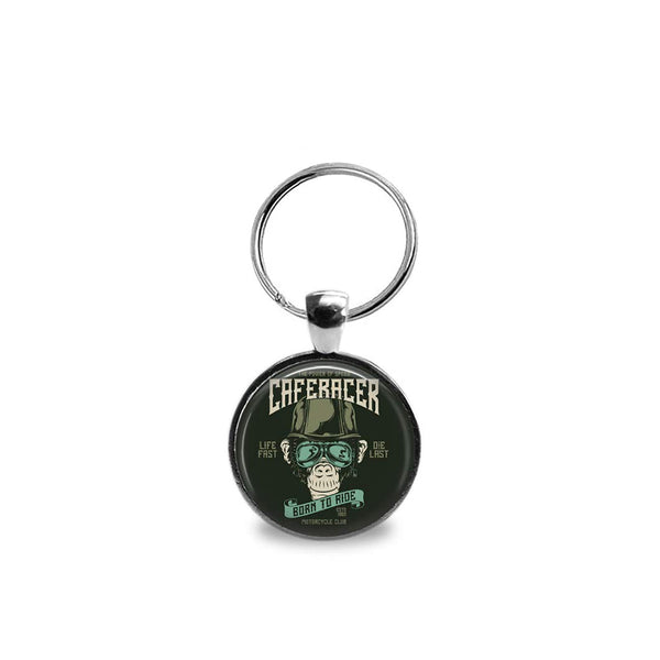 Born To Ride | Cafe Racer Motorcycle Keychain