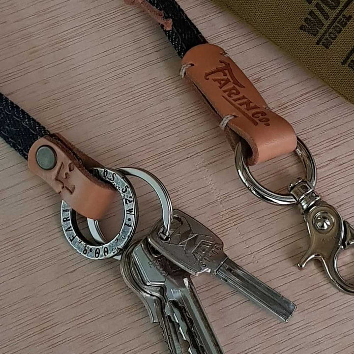 Leather Cafe Racer Motorcycle Keychain | Handcrafted