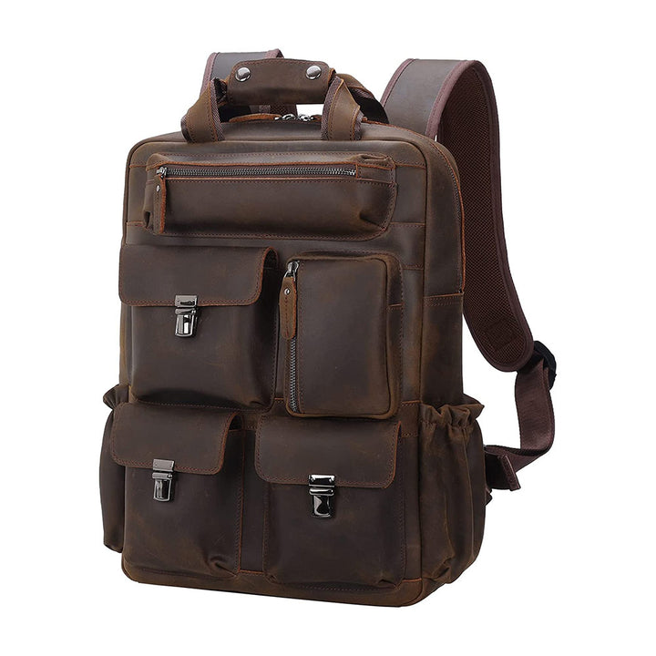 The Pack | Leather Motorcycle Backpack 