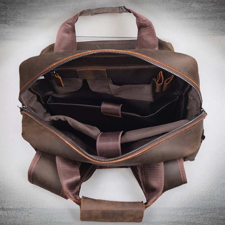 The Pack | Leather Motorcycle Backpack 