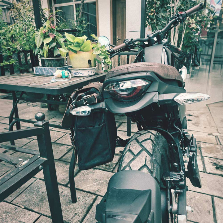 CafeCargo Motorcycles Saddlebags side view