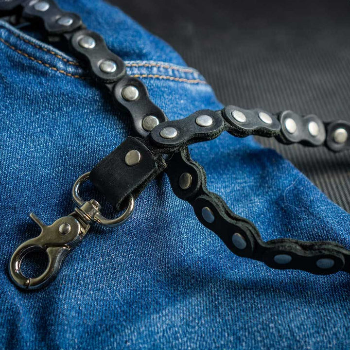 The CHAIN Key Holder | Leather Bike Keychain 