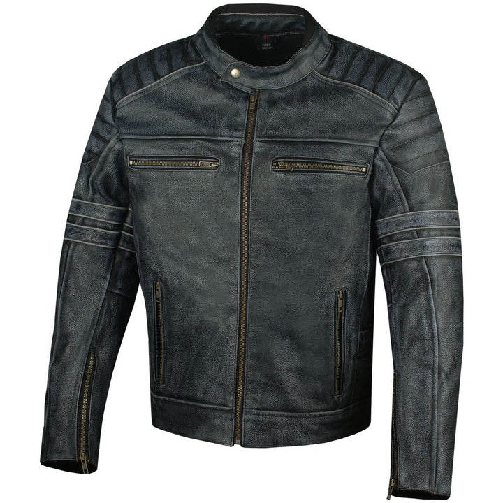 SHADOW Cafe Racer Motorcycle Biker Jacket