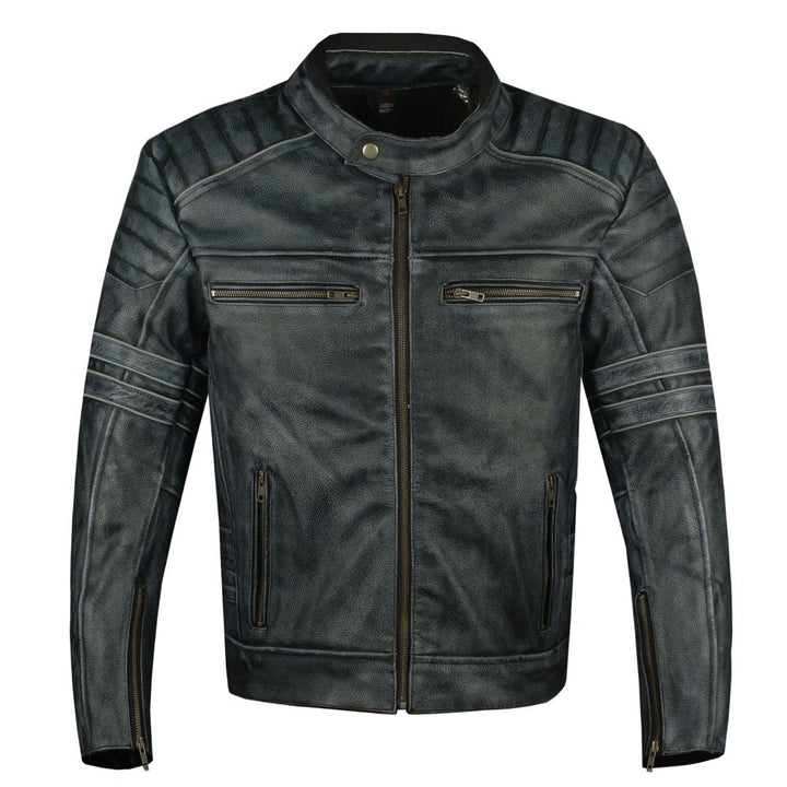 SHADOW Cafe Racer Motorcycle Biker Jacket